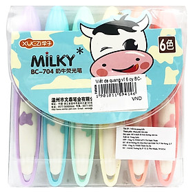 Vỉ 6 Cây Viết Dạ Quang Xuczi BC-704