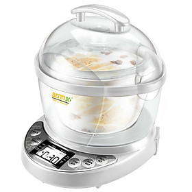 Nồi Chưng Yến Thố Thủy Tinh, Nồi Tiềm Cách Thủy Đa Năng Bennix BN07SLC 0.7L- Hàng Chính Hãng - Màu Trắng