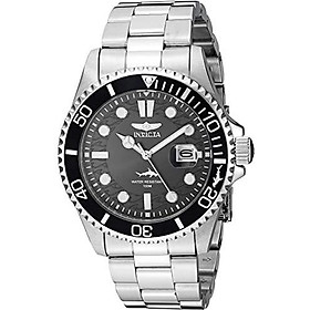 Invicta Men's Pro Diver Quartz Watch with Stainless Steel Strap, Silver, 22 (Model: 30018)