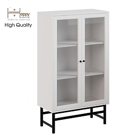 Mua  Happy Home Furniture  CATY   Kệ sách 3 tầng cửa kính - chân sắt    80cm x 39cm x 140cm (DxRxC)  KSA_023