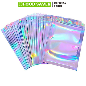 Túi Zip Hologram Màu Sắc Food Saver Túi Zipper Nhỏ Mini Đủ Size Đa Năng