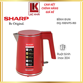 Mua Bình đun siêu tốc Sharp 1 lít EKJ-10DVPS (BK/RD) - Công suất 1500W - Hàng chính hãng