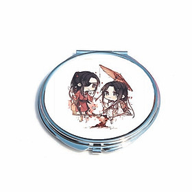 Gương mini cầm tay bỏ túi IN HÌNH Thiên Quan Tứ Phúc manhua đam mĩ chibi