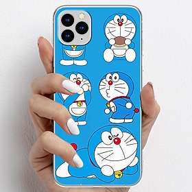 Ốp lưng cho iPhone 11 Pro, iPhone 11 Promax nhựa TPU mẫu Doraemon ham ăn
