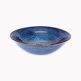 Mua Bát tô loe salad men xanh hoả biến D22x 6.5cm - Tô loe xanh hoả biến - Tô gốm sứ Bát Tràng Cao cấp