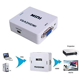 Mua Box chuyển VGA ra HDMI HD MINI