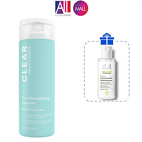 Sữa rửa mặt giảm mụn Paula's Choice Clear Pore Normalizing Cleanser TẶNG mặt nạ Sexylook và tẩy trang SVR (Nhập khẩu)