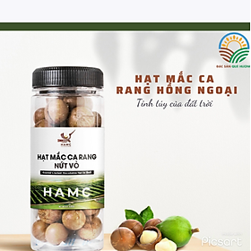 Đặc Sản Đơn Dương, Lâm Đồng - Hạt Mắc Ca Rang Nứt Vỏ Hộp 500G - OCOP 4 Sao