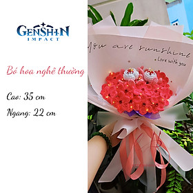 Mua  Ảnh thật -  Có sẵn  Bó hoa nghê thường quà tặng Genshin impact 35 x 22 cm