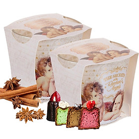 Mua Combo 2 ly nến thơm Bartek nhập khẩu Châu Âu Raphael s Angels 115g - quế  hồi  vani