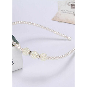 Bờm Tóc Ngọc Trai Nhân Tạo Đính Hạt Tiểu Thư