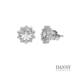 Bông Tai Nữ Danny Jewelry Bạc 925 Xi Rhodium BY477