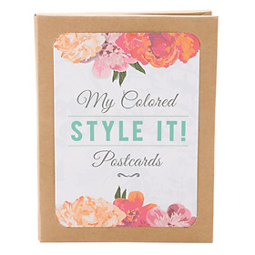 Bộ Postcard Style It ! My Colored 2 - Tặng Kèm 1 Cái Huy Hiệu (Mẫu Ngẫu Nhiên)