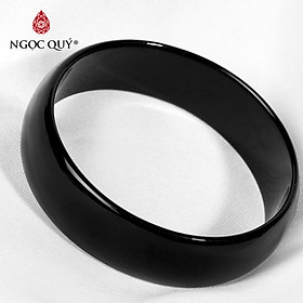 Vòng tay đá mã não đen liền khối - Ngọc Quý Gemstones