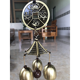 Mua Chuông Gió Phong Thủy Đồng Xu Tứ Linh