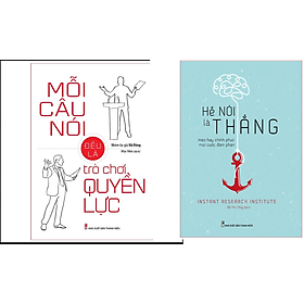 [Download Sách] Combo Hễ Nói Là Thắng – Mẹo Hay Chinh Phục Mọi Cuộc Đàm Phán+Mỗi Câu Nói Đều Là Trò Chơi Quyền Lực