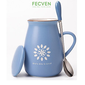 Mua Cốc Sứ Pha Trà  Có Quai Và Nắp Kèm Thìa  Kiểu Dáng Đẹp  Mẫu Đa Dạng  Dung Tích 400ML Fecven