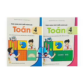 Sách - Combo Thực hành phát triển năng lực toán 4 - tập 1 + 2 ( theo chương trình GDPT 2018 - Hô trợ học buổi 2 )