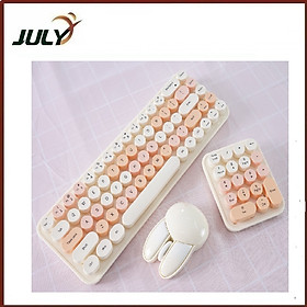 Mua BỘ BÀN PHÍM + CHUỘT+ PHÍM SỐ SMK676683M3AG MÀU NÂU TRÀ SỮA MOFII KHÔNG DÂY SIÊU HOT-JL