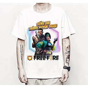 NEW Áo thun nam nữ Game Free Fire Alok và Steffie cực đẹp