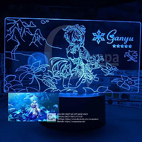Mua Đèn Ngủ Genshin Impact Ganyu Type 10 GGSI0810 16 MÀU TUỲ CHỈNH