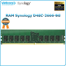 Mua RAM Synology cho NAS Synology - Synology D4EC-2666-8G - Hàng Chính Hãng
