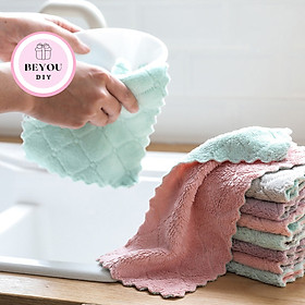 Mua Khăn Lau Bếp Đa Năng 2 Mặt Chất Bông Dày Dệt Mềm Mại Thấm Nước Tốt
