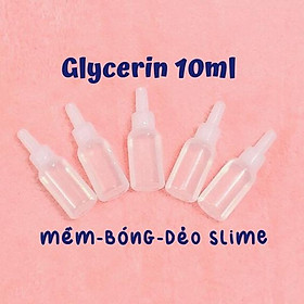 Glycerin Chiết 10ml Chất Làm Mềm Bóng Dẻo Cho Slime Trong - Nguyên Liệu Làm Slime