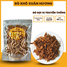 Khô bò khô sợi loại 1, thịt bò khô xé sợi vị truyền thống Xuân Hương siêu