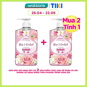 Gel Rửa Tay Watsons Love My Skin Rose Orchid Scented Gel Hand Wash 500ml