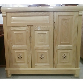 Mua Tủ giày 3 cánh gỗ sồi màu tự nhiên