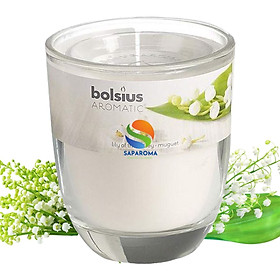 Ly nến thơm tinh dầu Bolsius Lily of the Valley 105g QT024330 - hoa lan chuông, nến trang trí, thơm phòng, thư giãn, hỗ trợ khử mùi