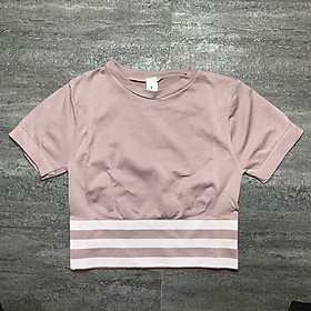 Áo Thun Thể Thao Nữ Tập Gym, Yoga Ôm Body Croptop Cao Cấp