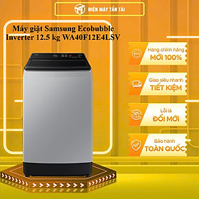 WA40F12E4LSV - Máy giặt Samsung Ecobubble Inverter 12.5 kg WA40F12E4LSV - HÀNG CHÍNH HÃNG - GIAO HCM