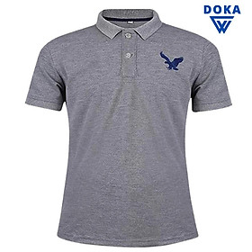 Áo Thun Nam Cổ Bẻ Doka 4 Chiều Cao Cấp, Trẻ Trung Nhiều Màu - Xám đậm - XXL