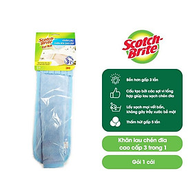 Mua Khăn lau chén đĩa Microfiber cao cấp 3 trong 1 Scotch-Brite 3M