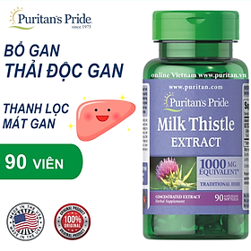 Bổ Gan, Giải Độc Gan, Tăng Cường Chức Năng Gan Puritan S Pride Milk