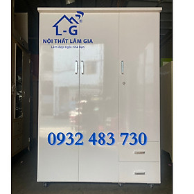 Mua Tủ nhựa đài loan 3 cánh cao 1m8x1m2 màu kem sồi