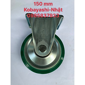 Mua Bánh xe PU 150 mm cố định UWK-150 Kobayashi Nhật dùng lắp xe đẩy hàng di chuyển nhẹ nhàng êm ái hiệu quả trong môi trường dàu mỡ