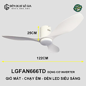 Mua Quạt Trần Chung Cư LGFAN666T - Trắng | Quạt Trần Giá Rẻ