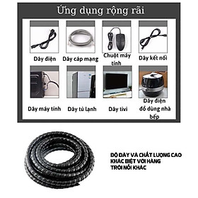 Dây bọc bảo vệ dây rửa xe cao áp, ống bảo vệ tuy ô thủy lực máy xúc chống mài mòn hiệu quả