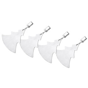 4x Home Stainless Steel Table Cloth Cover Clip Holder Tablecloth Clamps