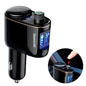 Tẩu nghe nhạc kiêm tẩu sạc trên xe ô tô nhãn hiệu Baseus CCALL-RH01 - Hàng nhập khẩu