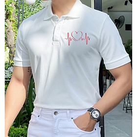 Áo polo Nam in nhịp đập trái tim