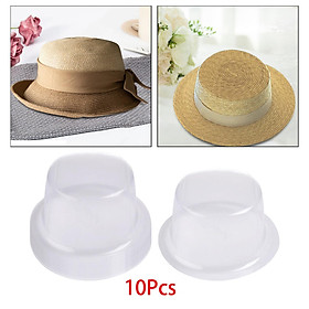 10Pcs Top Hat Rack Inner Support Wide Brim Hat stands for Store Home