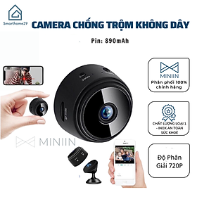 Hình ảnh Camera Giám Sát Chống Trộm, Camera Wifi Mini Không Dây A9, Độ Phân Giải 720P, App Xem Từ Xa - HÀNG CHÍNH HÃNG MINIIN