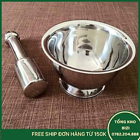 Bộ Chày Cối Inox Size 16Cm - Free Ship Toàn Quốc