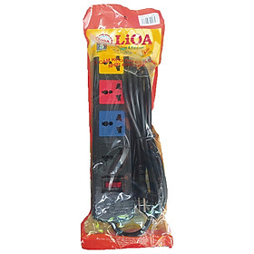 Ổ Cắm Điện 4 Ổ Đa Năng Có Nắp Che Lioa 4D32N (2200W)