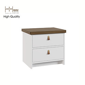 [Happy Home Furniture] NOMIA , Táp đầu giường 2 ngăn kéo , 50cm x 40cm x 46cm ( DxRxC), THK_069