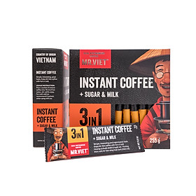 Cà phê Hòa Tan 3 trong 1 MR Viet 255g Cafe Mr Viet 3 in 1 Instant Coffee